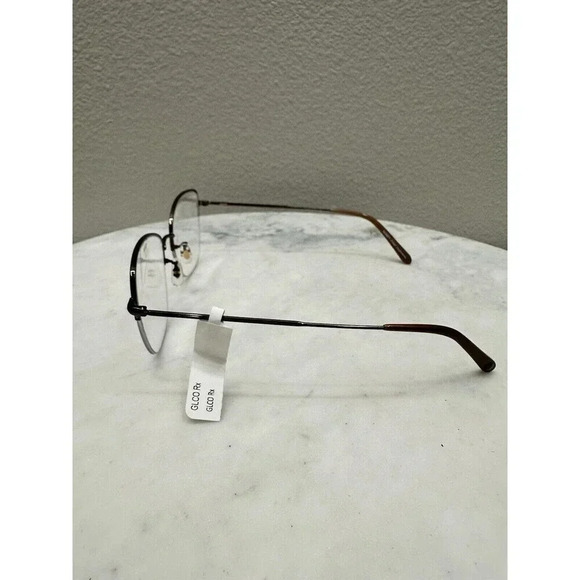 New Garrett Leight Pershing Eyeglasses  54-18  AME-TI GUNMETAL BROWN GLCO - Picture 3 of 5